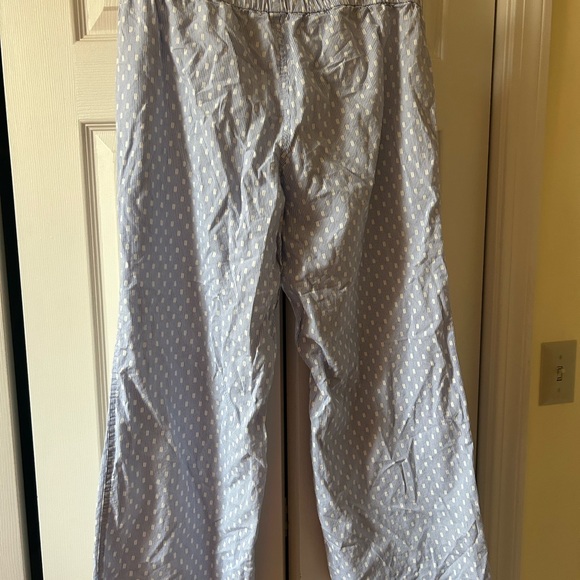 J. Crew Light Blue Polka Dot stripe Pajama Pants - Picture 5 of 5